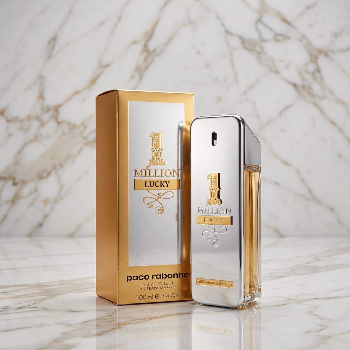 Paco Rabanne 1 Million Lucky Eau de Toilette 3.4 oz / 100 ml for Men – New in Box