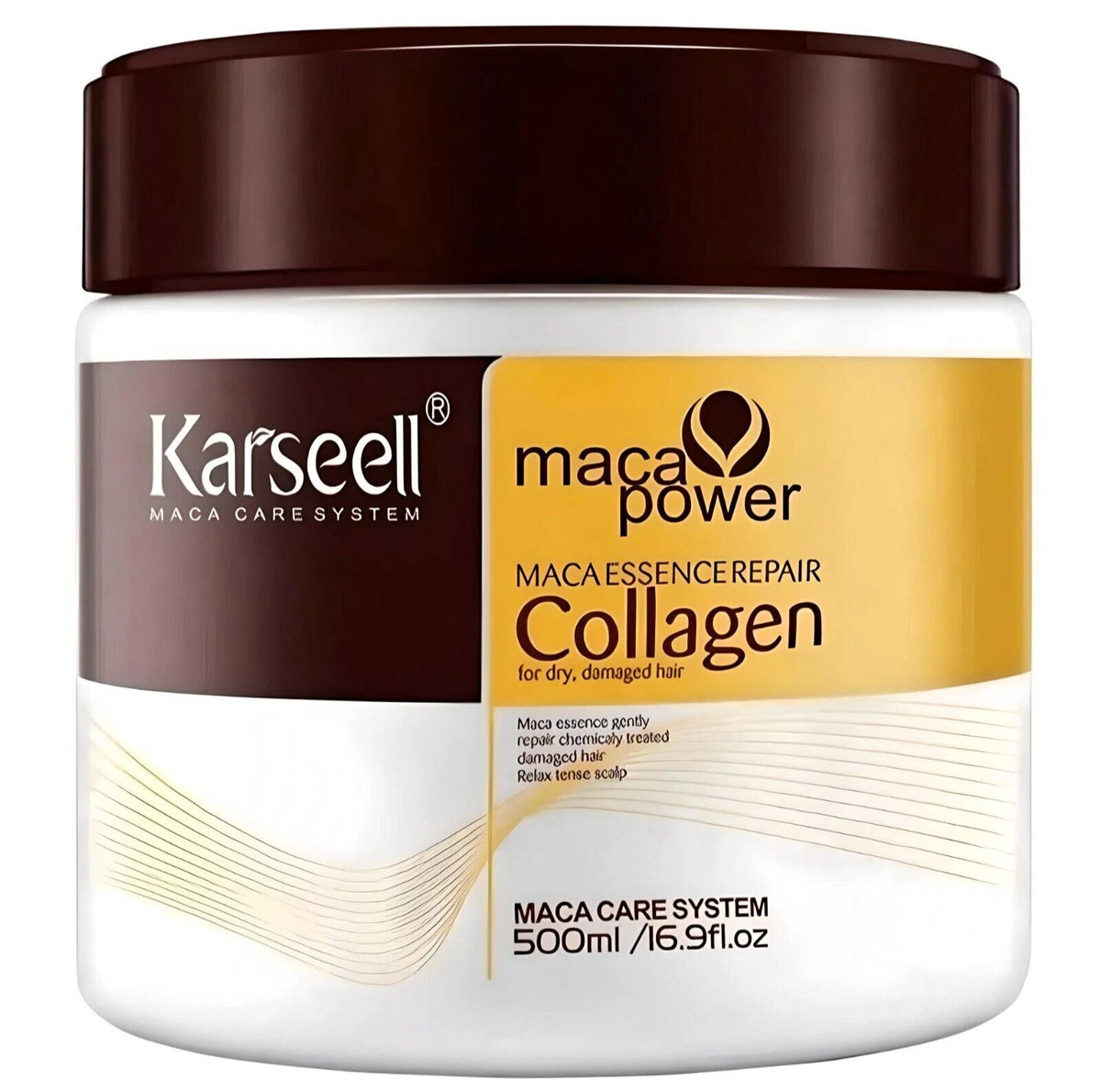 Karseell Collagen Hair Repair Mask with Argan Oil & Keratin – 500ml / 16.9 oz