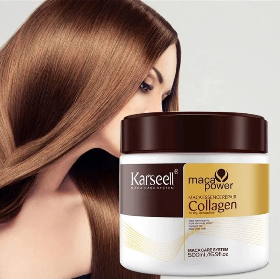 Karseell Collagen Hair Repair Mask with Argan Oil & Keratin – 500ml / 16.9 oz