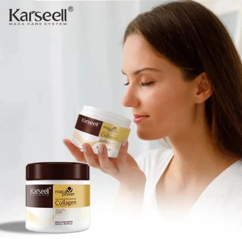 Karseell Collagen Hair Repair Mask with Argan Oil & Keratin – 500ml / 16.9 oz