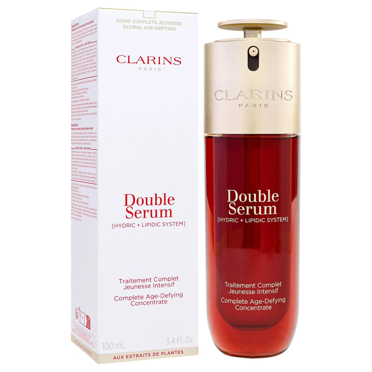 Clarins Double Serum Complete Age Control Concentrate 3 Pack – 3.4 oz Total