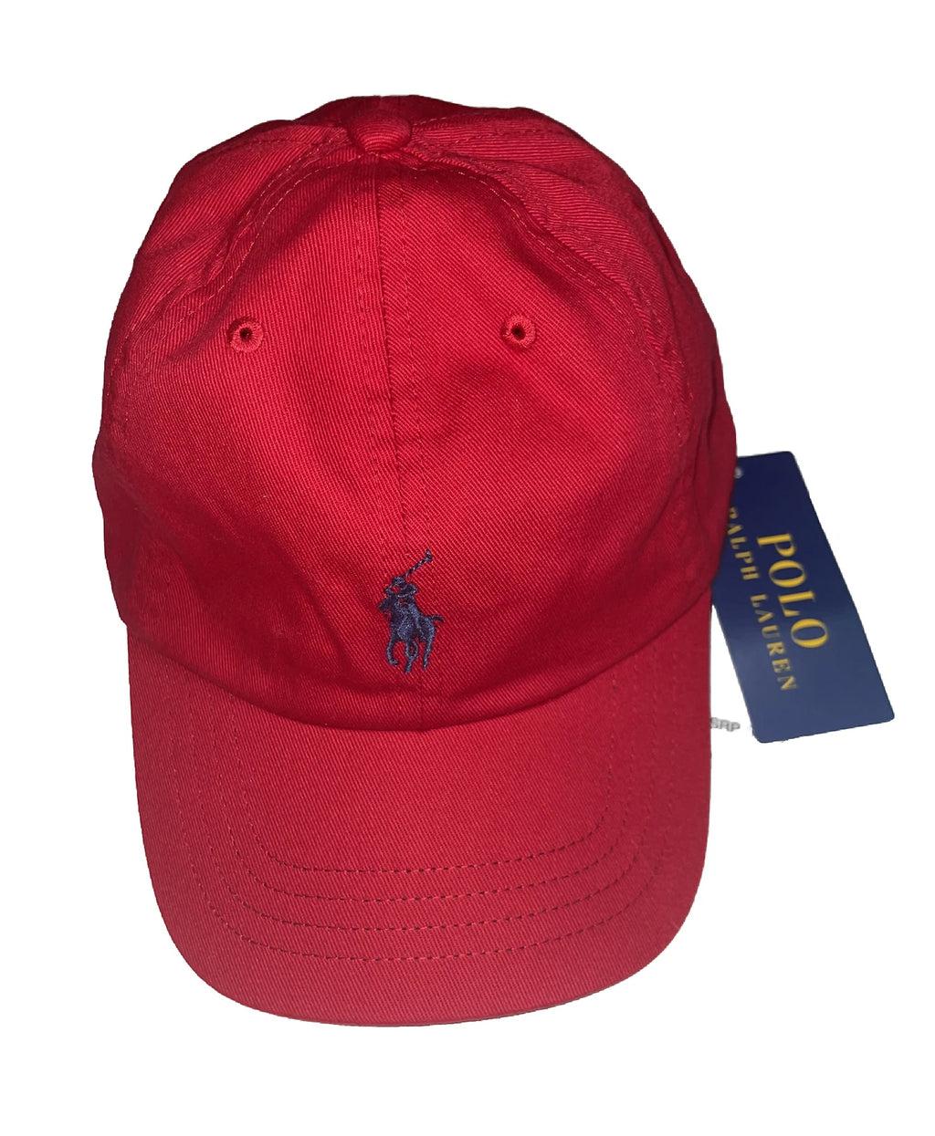 Polo Ralph Lauren Kids Red Baseball Cap – Cotton Adjustable Hat, Ages 5–7, NWT