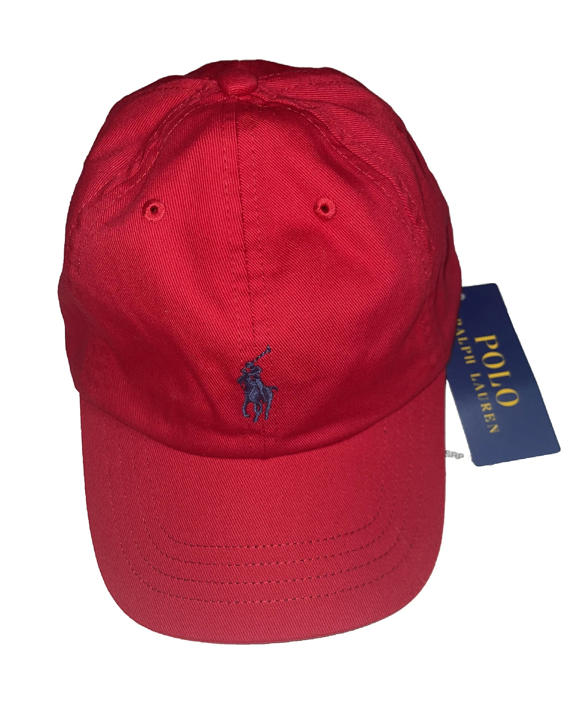 Polo Ralph Lauren Kids Red Baseball Cap – Cotton Adjustable Hat, Ages 5–7, NWT