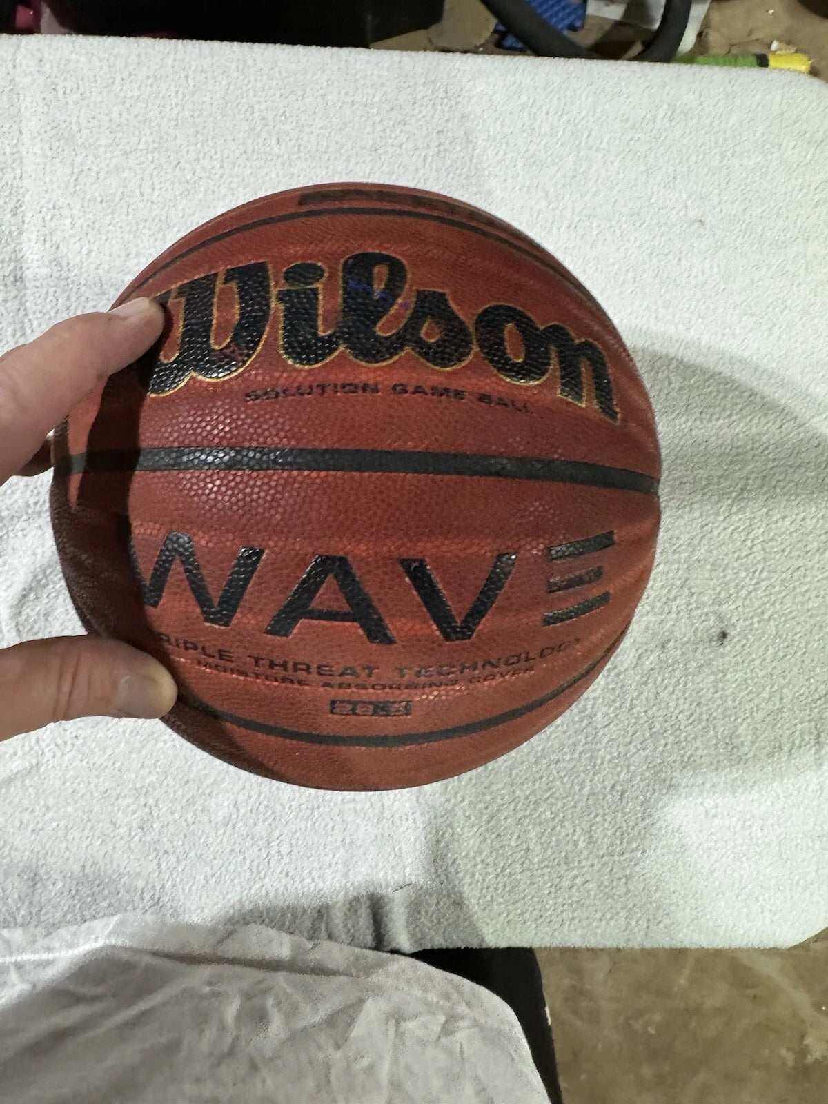 Wilson Wave Phenom Official 28.5" Game Basketball – Triple Threat All-Surface