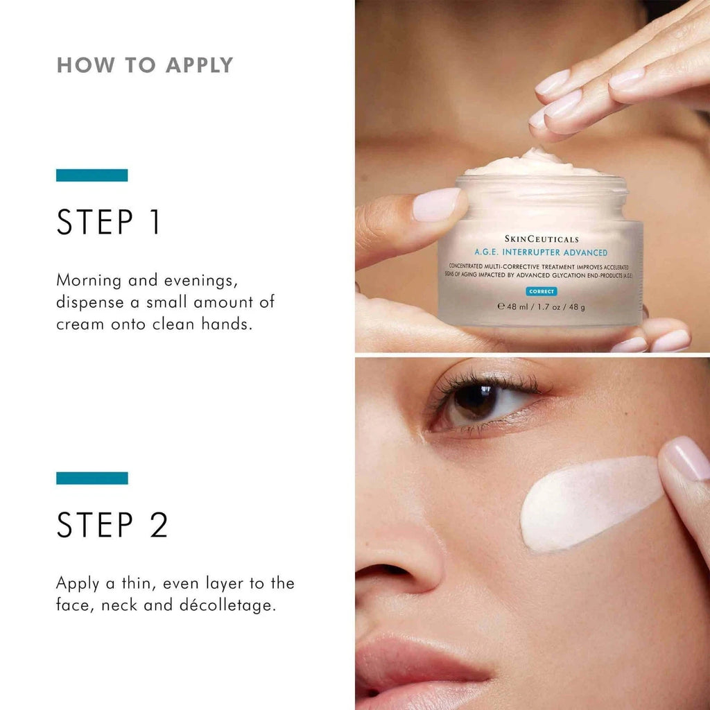 SkinCeuticals A.G.E. Interrupter Advanced Anti-Aging Cream 1.7 oz / 50 ml – Brand New