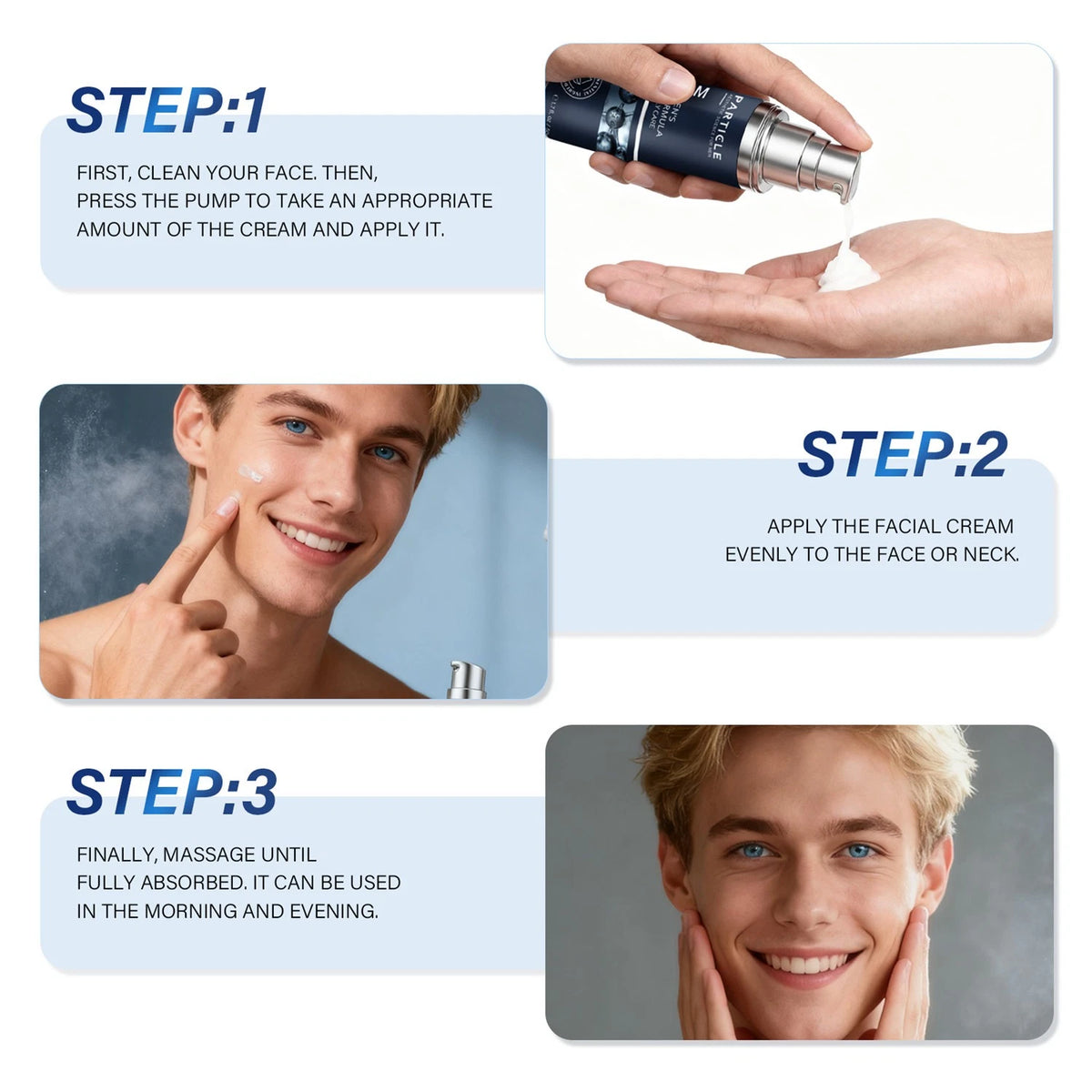 Particle Face Cream for Men – 6-in-1 Anti-Aging Face Cream 50ml
